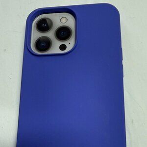 onn 2022 iPhone 6.7" Pro Max Purple Silicone (3 camera) Case
